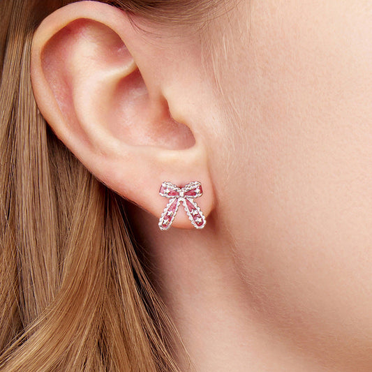Christmas Bow Star Earrings