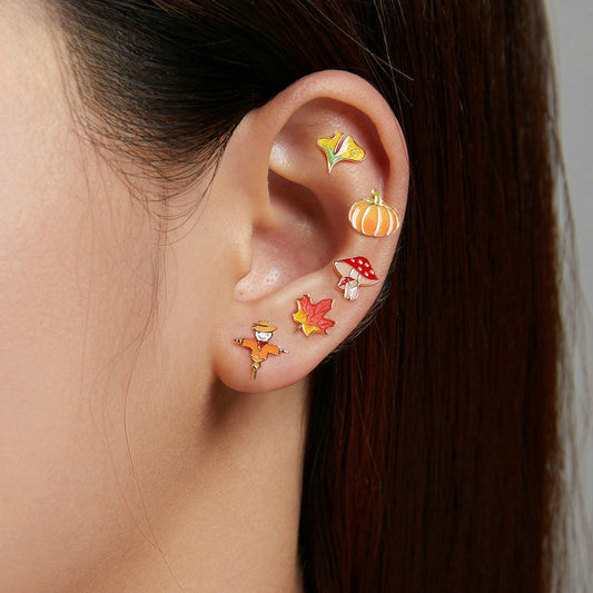 Mushroom Stud Earrings