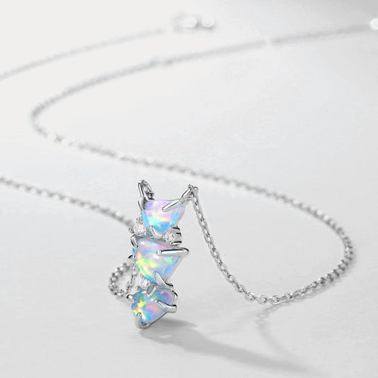 Silver Opal Necklace