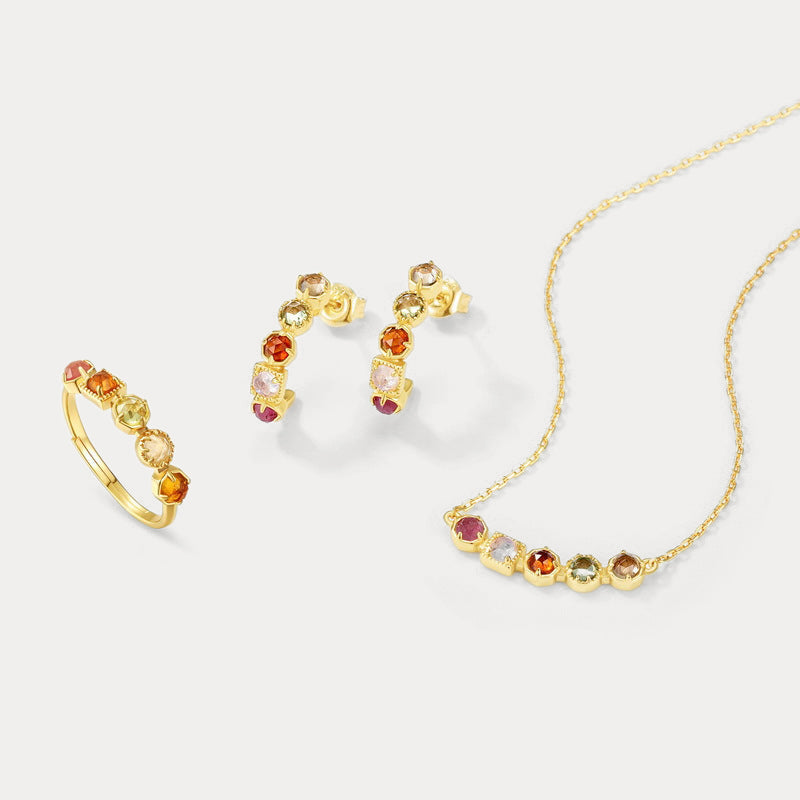 Rainbow Moonstone Necklace