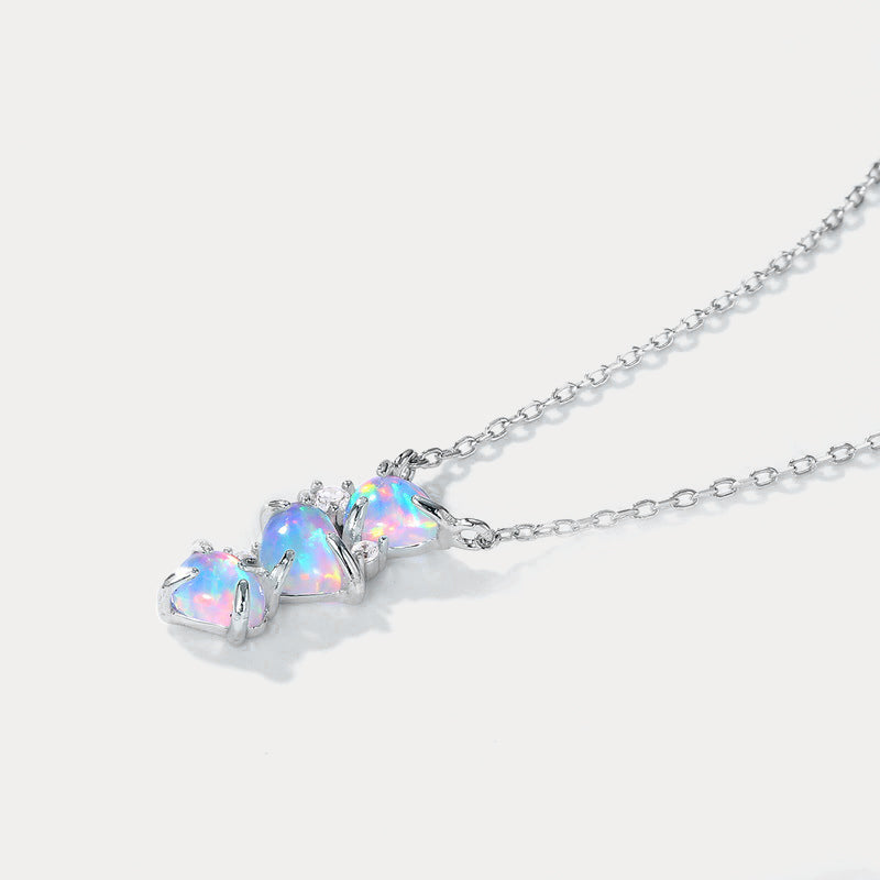 Silver Opal Necklace
