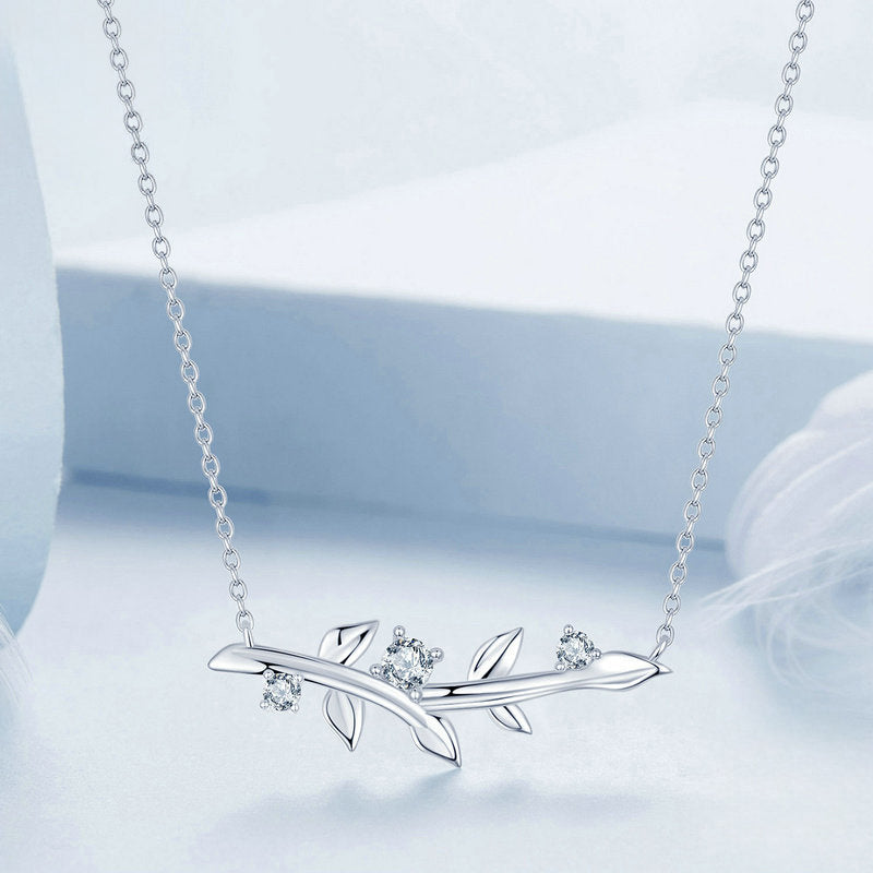 Silver Leaf Necklace