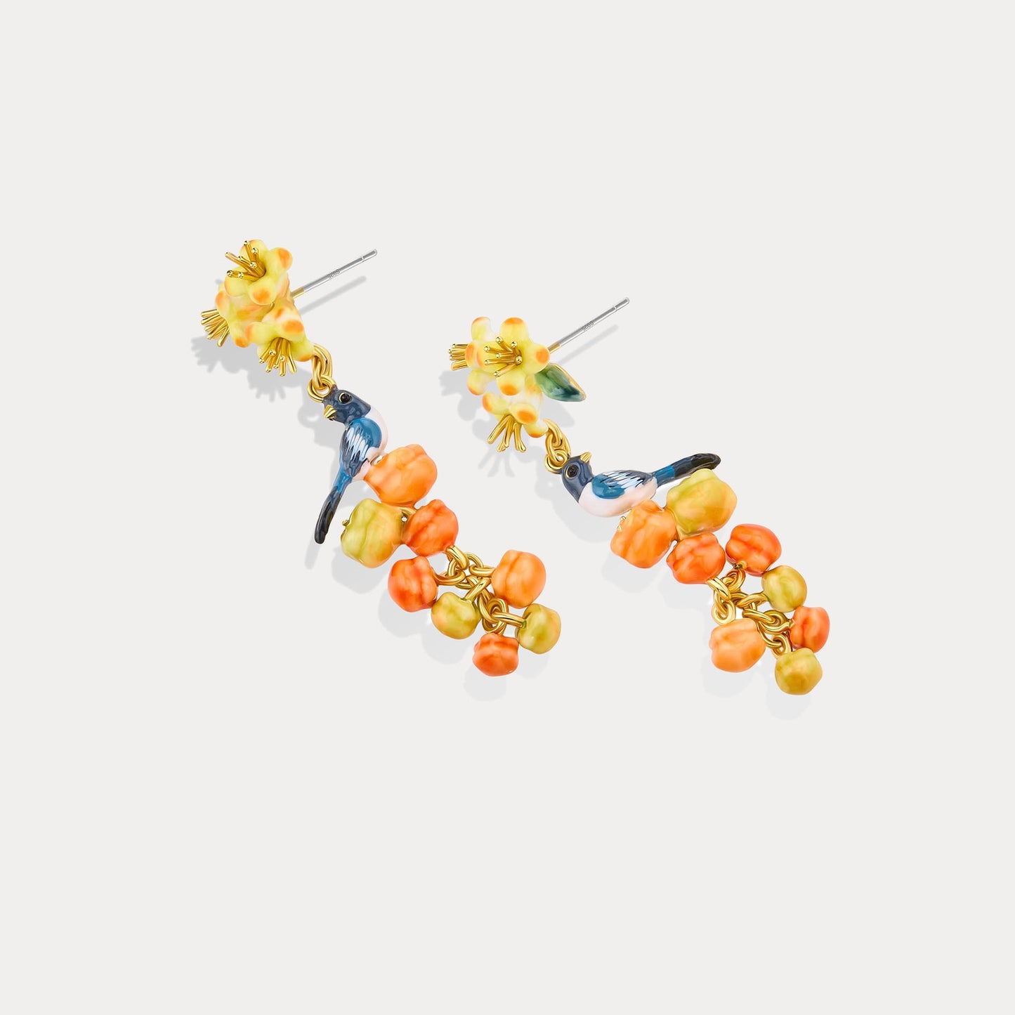 Magpie & Persimmon Dangle Earrings