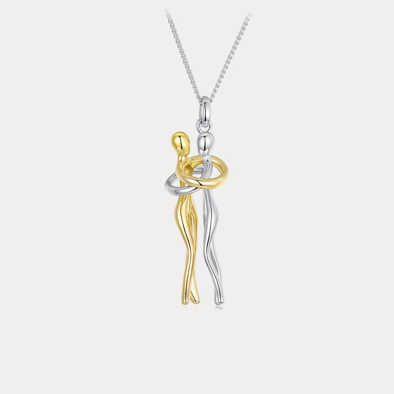 Silver Hug Necklace