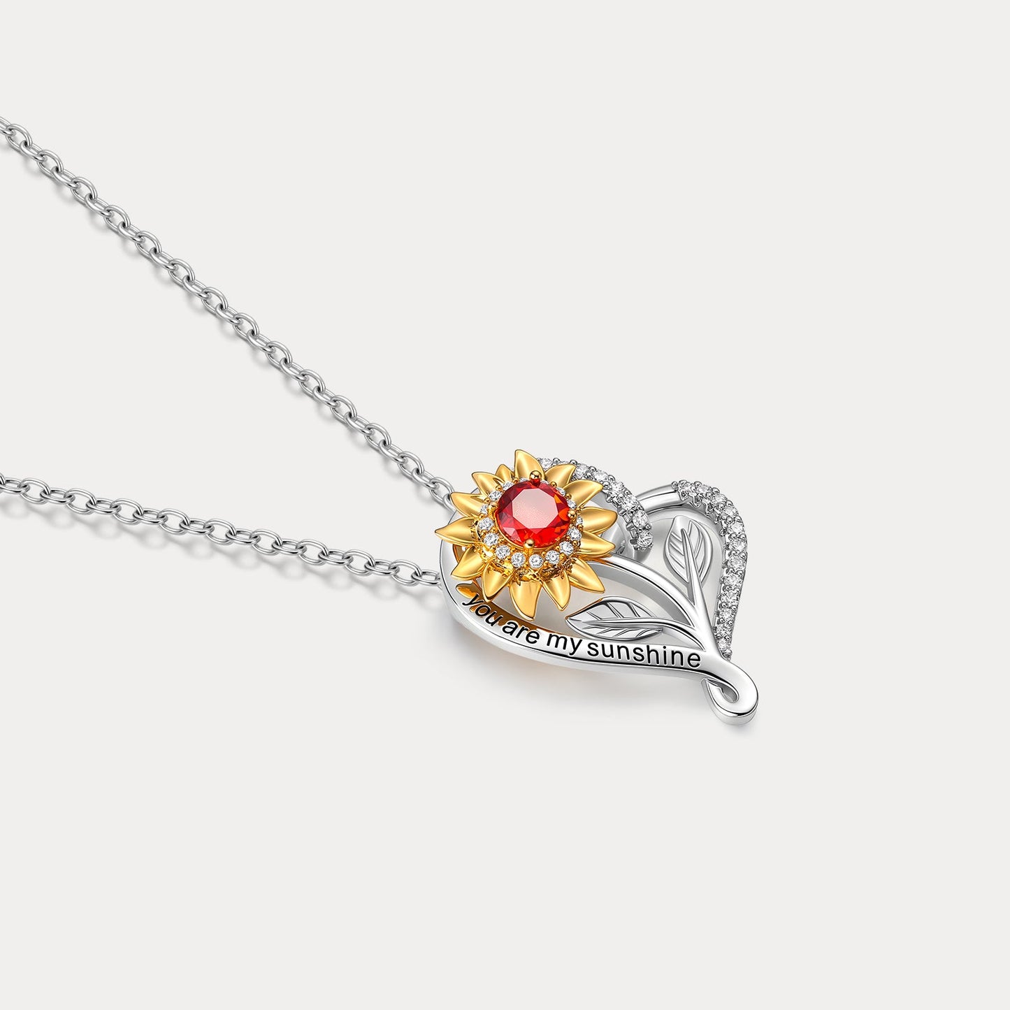 Sunflower Heart Necklace