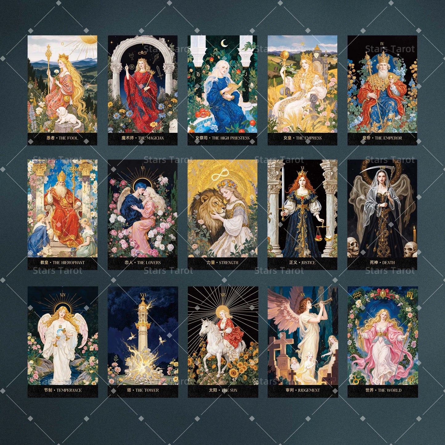 Moonshadow Floral Vow Tarot