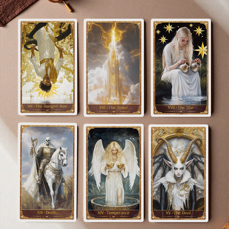 🎨Tarot Guardián Rueda Dorada: Tu Puerta al Destino🔮