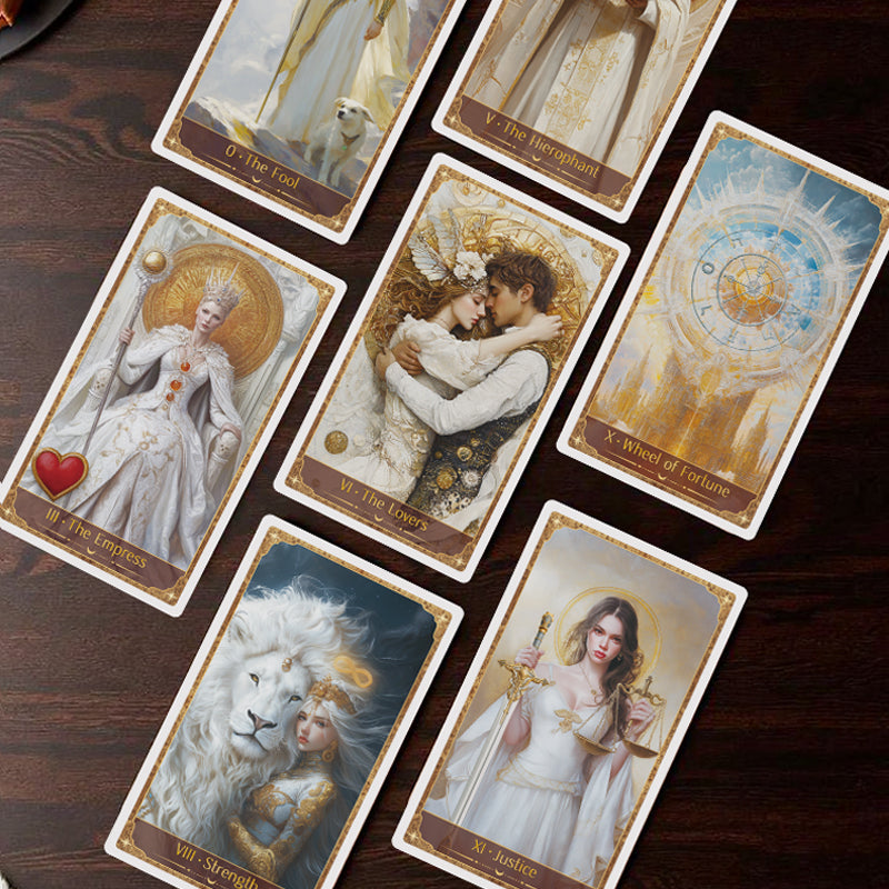 🎨Tarot Guardián Rueda Dorada: Tu Puerta al Destino🔮