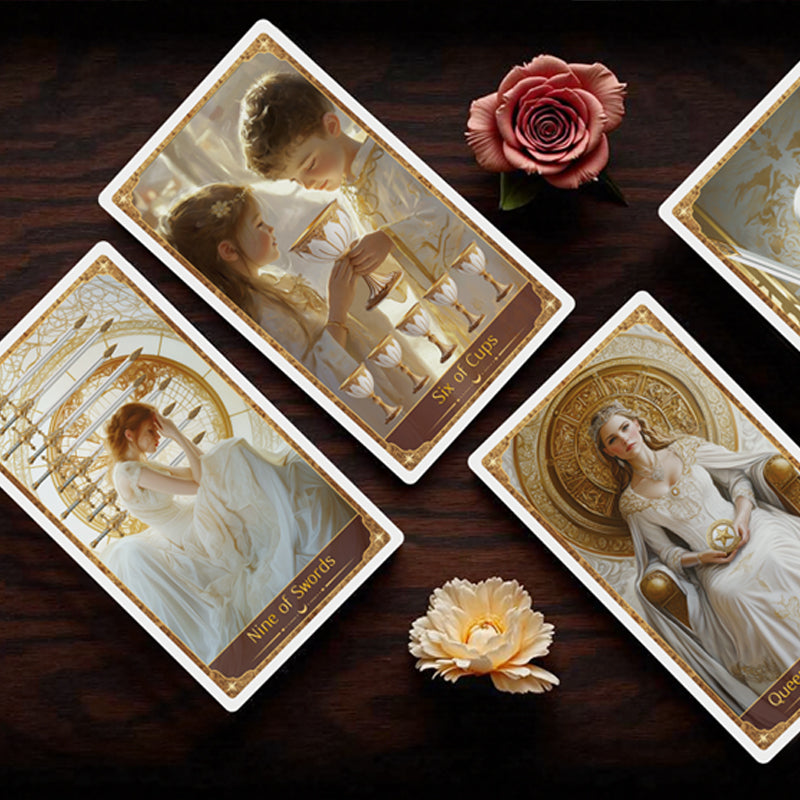 🎨Tarot Guardián Rueda Dorada: Tu Puerta al Destino🔮