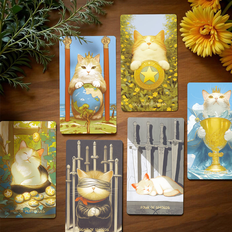 🐾✨Descubre la sabiduría felina con el Tarot del Gato Gordo 😻🔑
