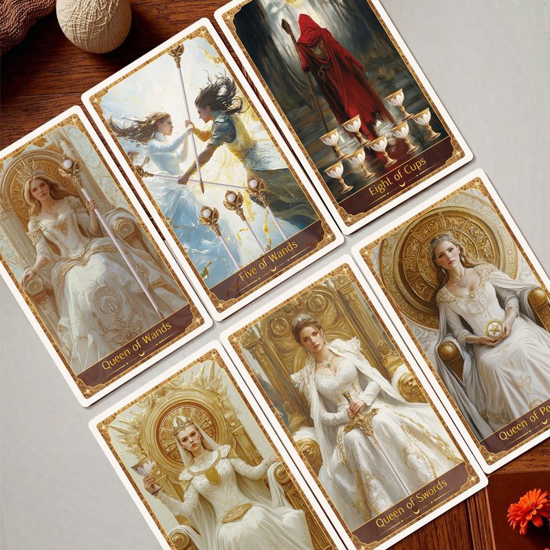 🎨Tarot Guardián Rueda Dorada: Tu Puerta al Destino🔮