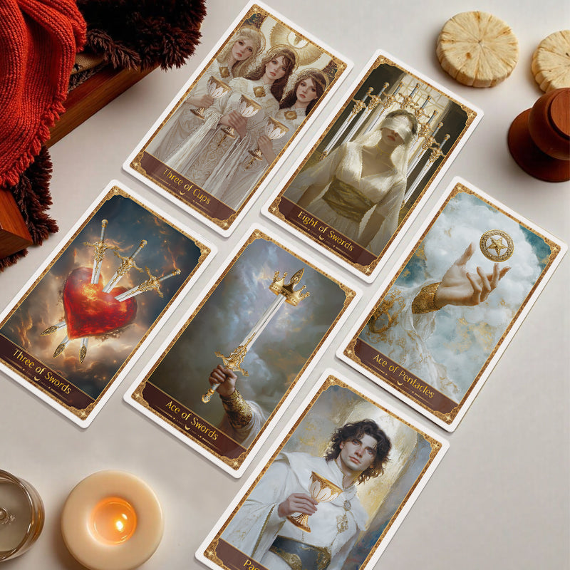 🎨Tarot Guardián Rueda Dorada: Tu Puerta al Destino🔮