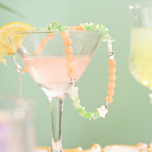 Star Peridot Chip Bead Necklace