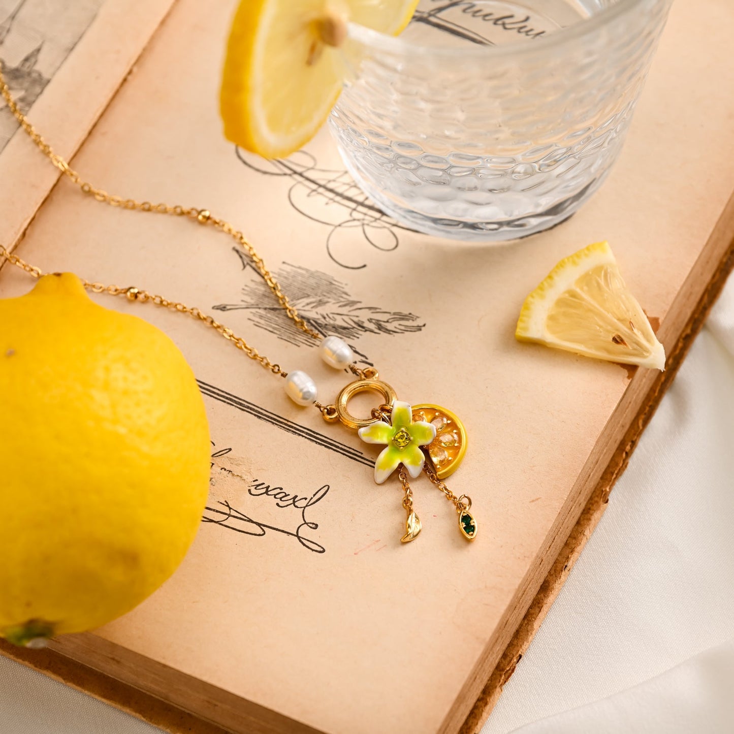 Lemon Flower Necklace