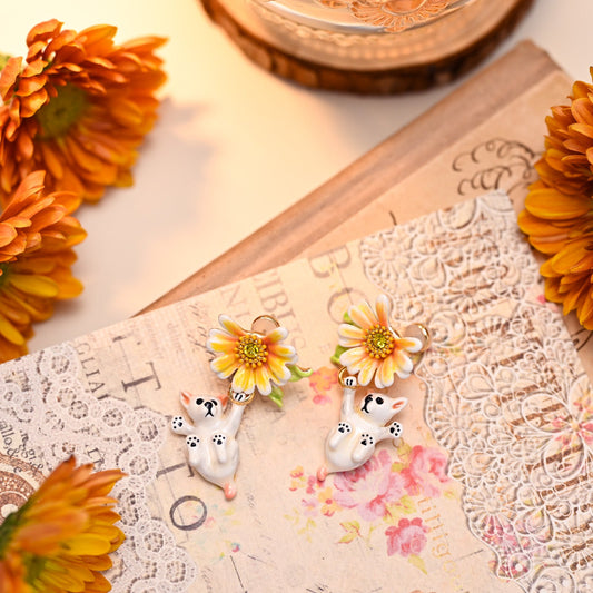 Daisy Dog Earrings