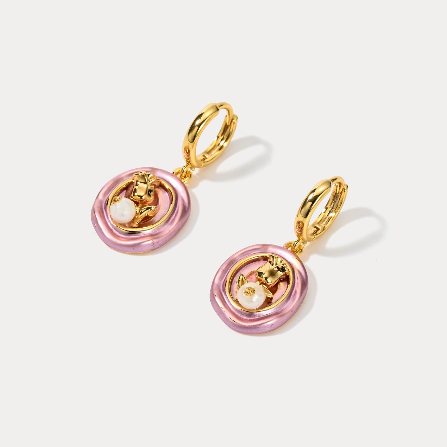Rose Pearl Earrings