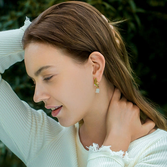 Lily of The Valley Drop Earrings