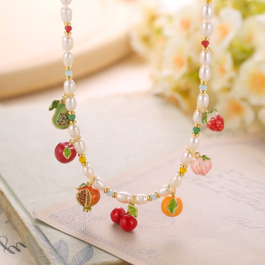 Pearl Fruit Necklace