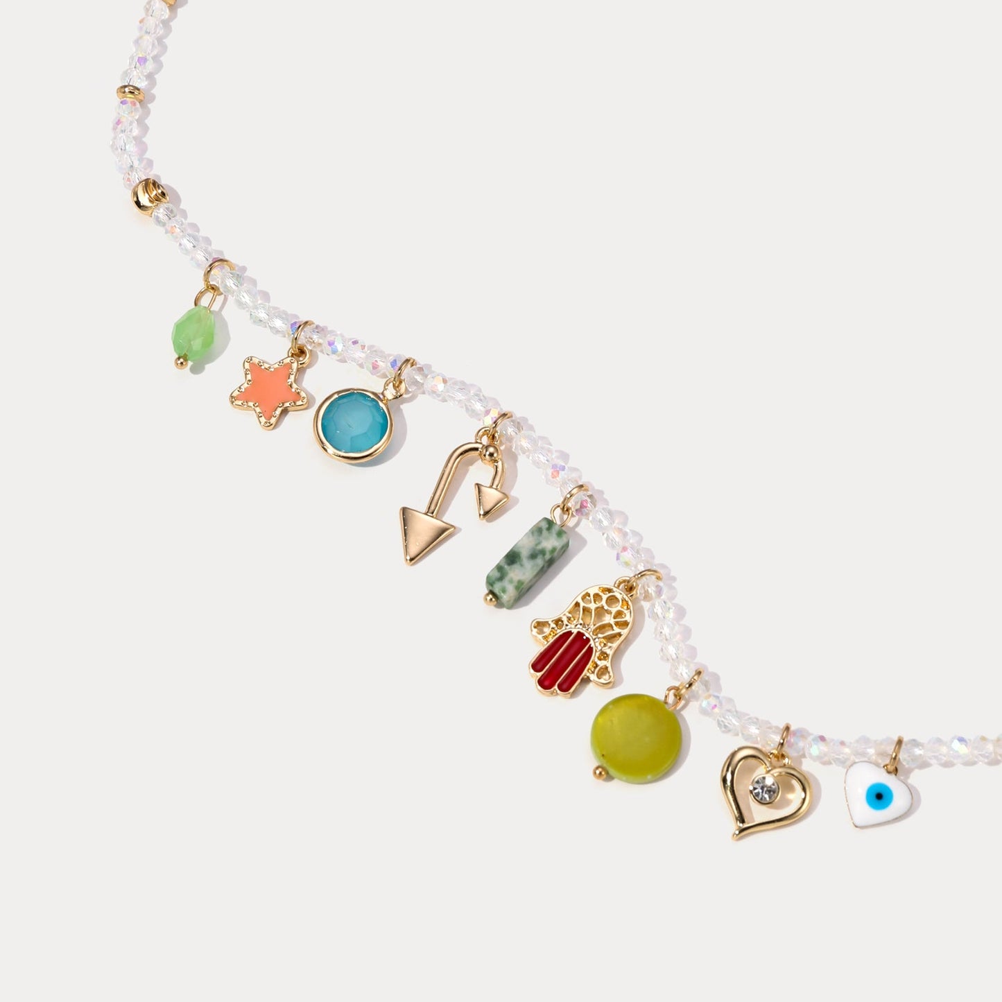 Evil Eye Colorful Beaded Necklace