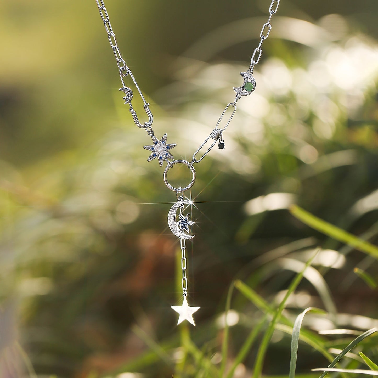 Guardian of the Stars and Moon Necklace