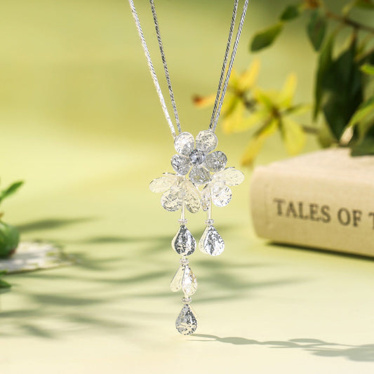 Flowers Dangle Necklace