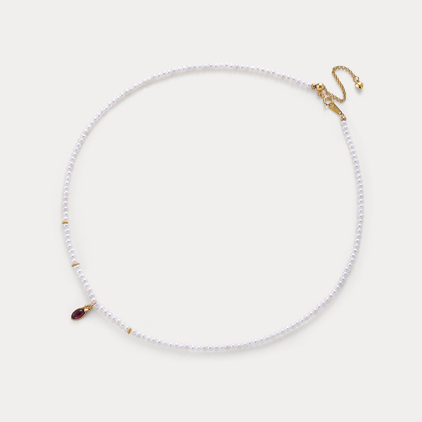 Amethyst Pearl Necklace