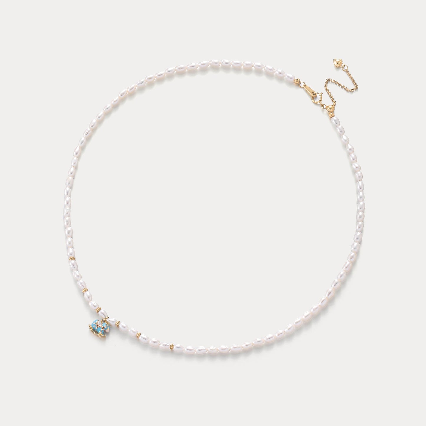 Pearl Rocking Horse Necklace