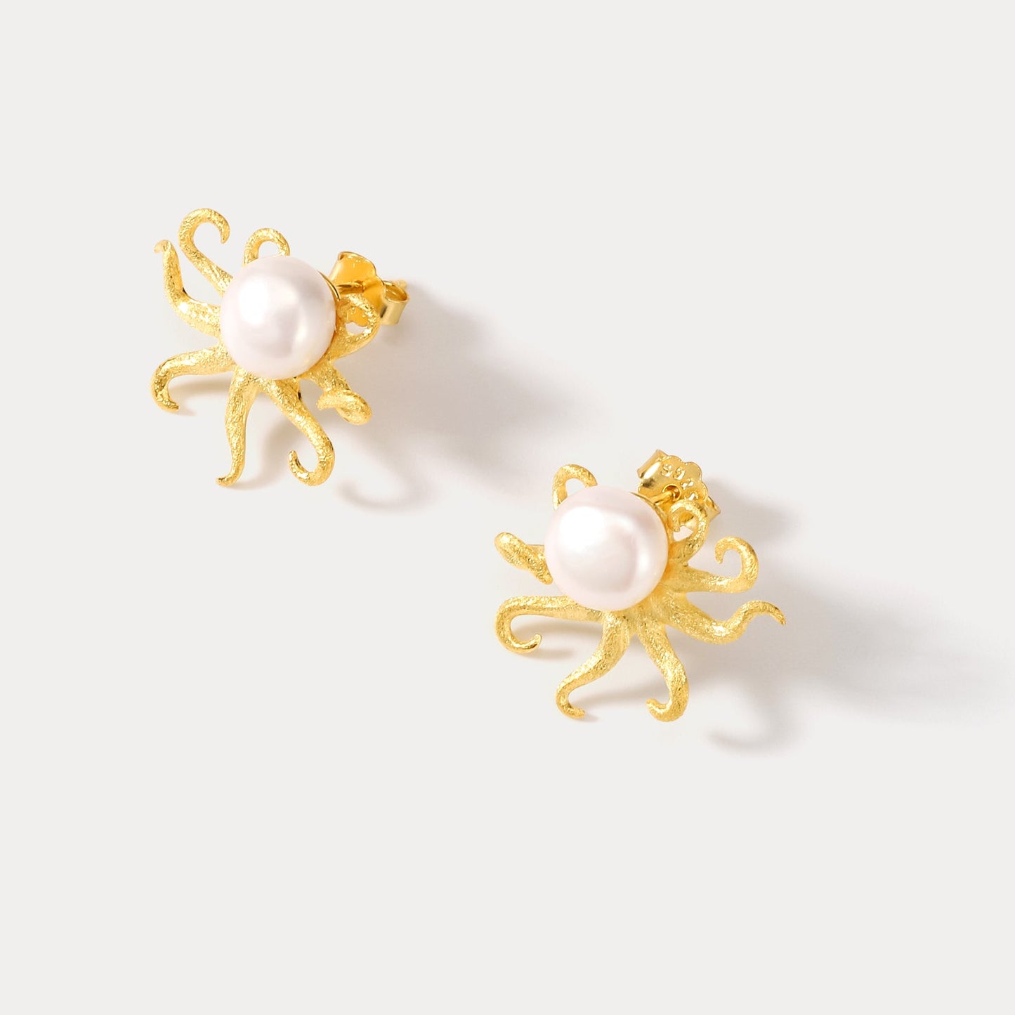 Octopus Pearl Earrings