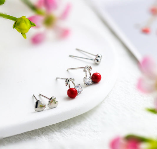 Cherry Earrings Set