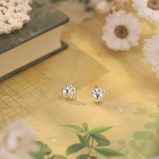 Cat Paw Stud Earrings