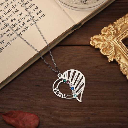 Multi-name Heart Necklace