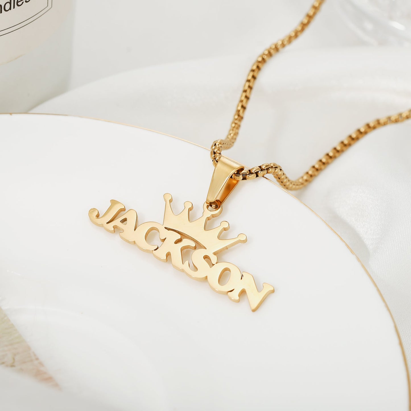 Crown Custom Name Necklace