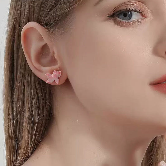 Lotus Enamel Earrings