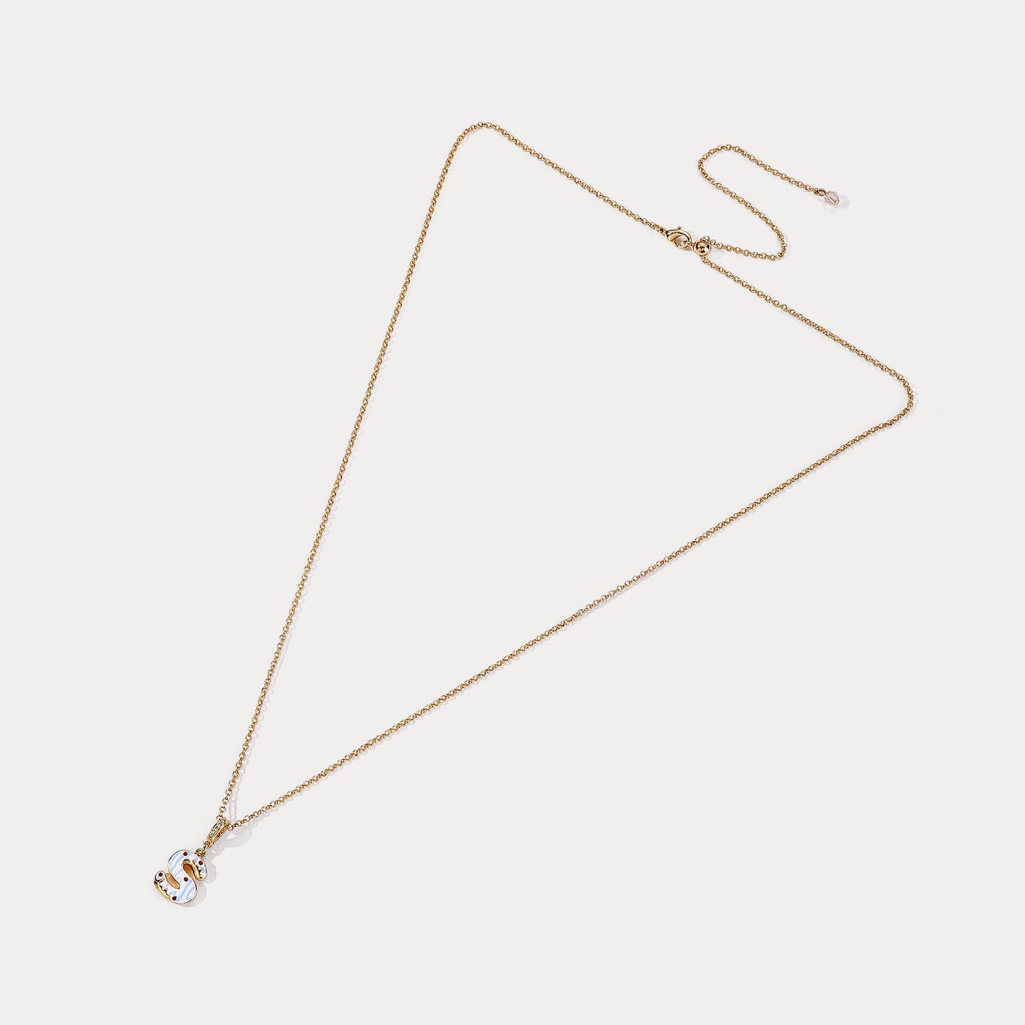 Christmas Letter S Necklace