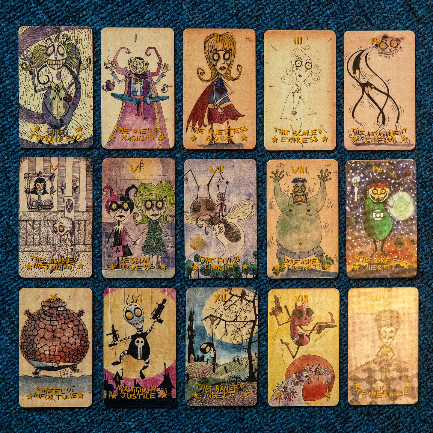 Superheroes Parody Mini Tarot
