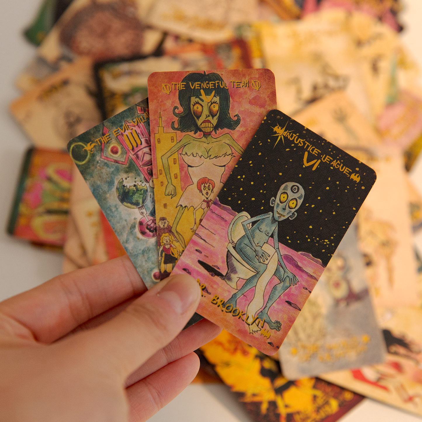 Superheroes Parody Mini Tarot
