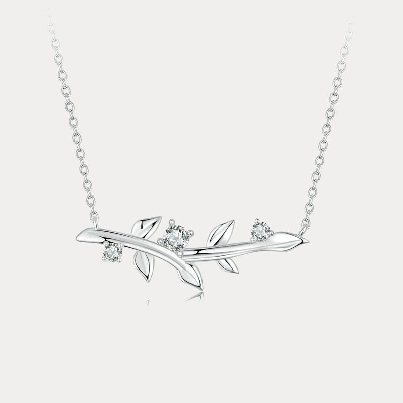 Silver Leaf Necklace