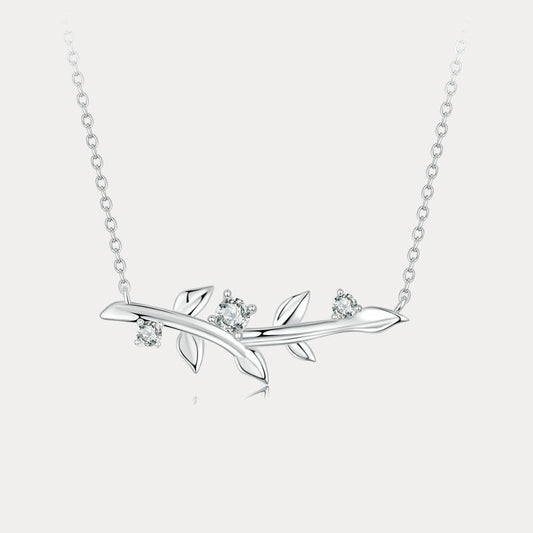 Silver Leaf Necklace