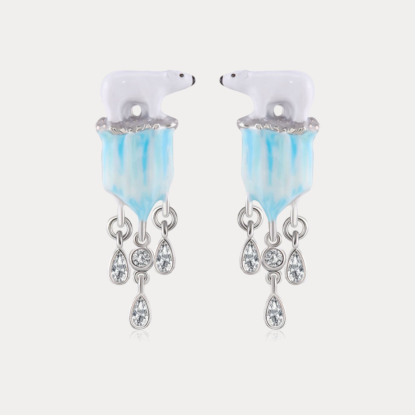 Glacier Polar Bear Earrings