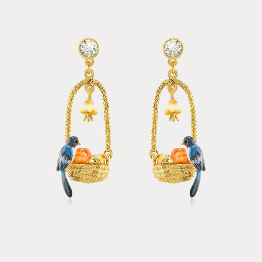 Magpie & Persimmon Basket Earrings