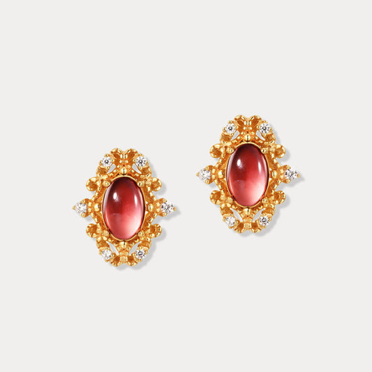 Vintage Garnet Earrings