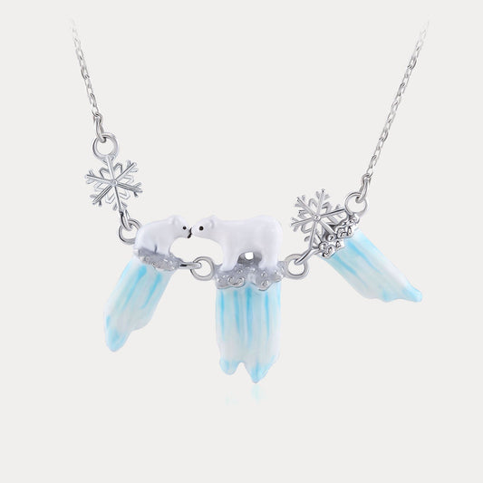 Glacier Polar Bear Necklace