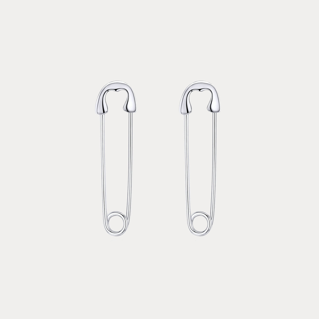 Silver Paperclip Earrings