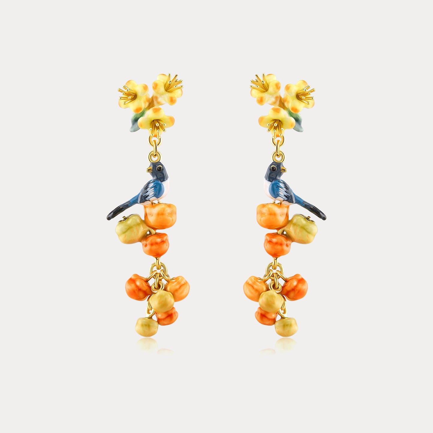 Magpie & Persimmon Dangle Earrings