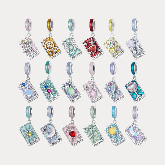 Silver Tarot Card Necklace