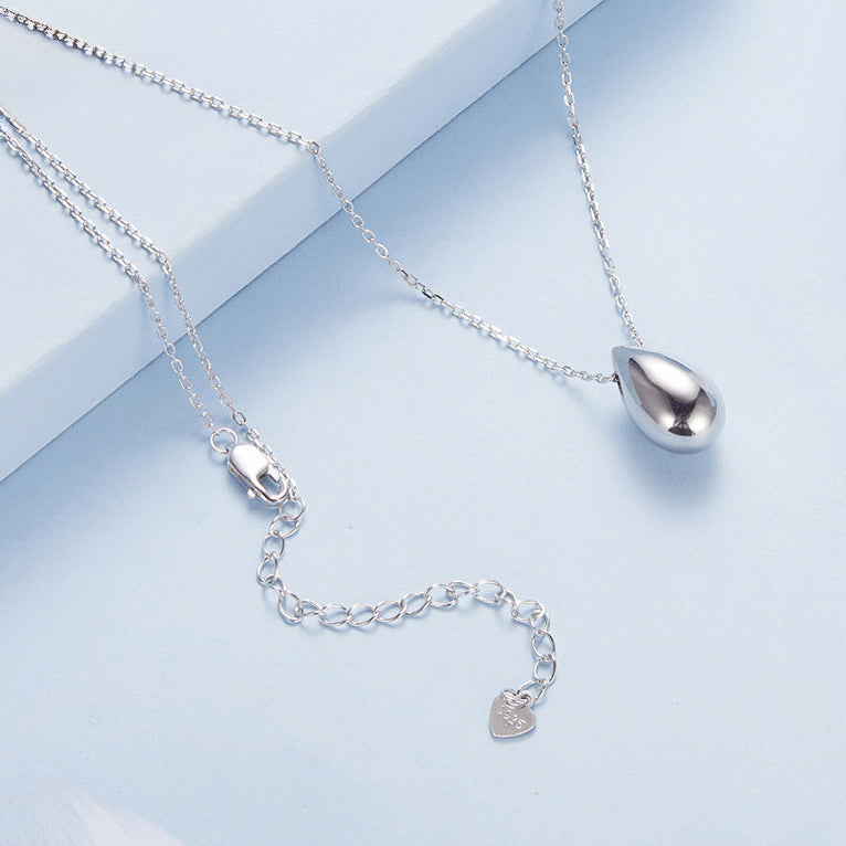 Silver Teardrop Necklace