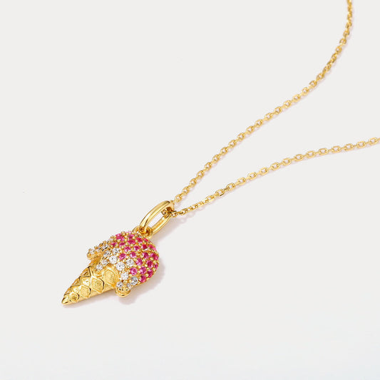Diamond Ice Cream Necklace