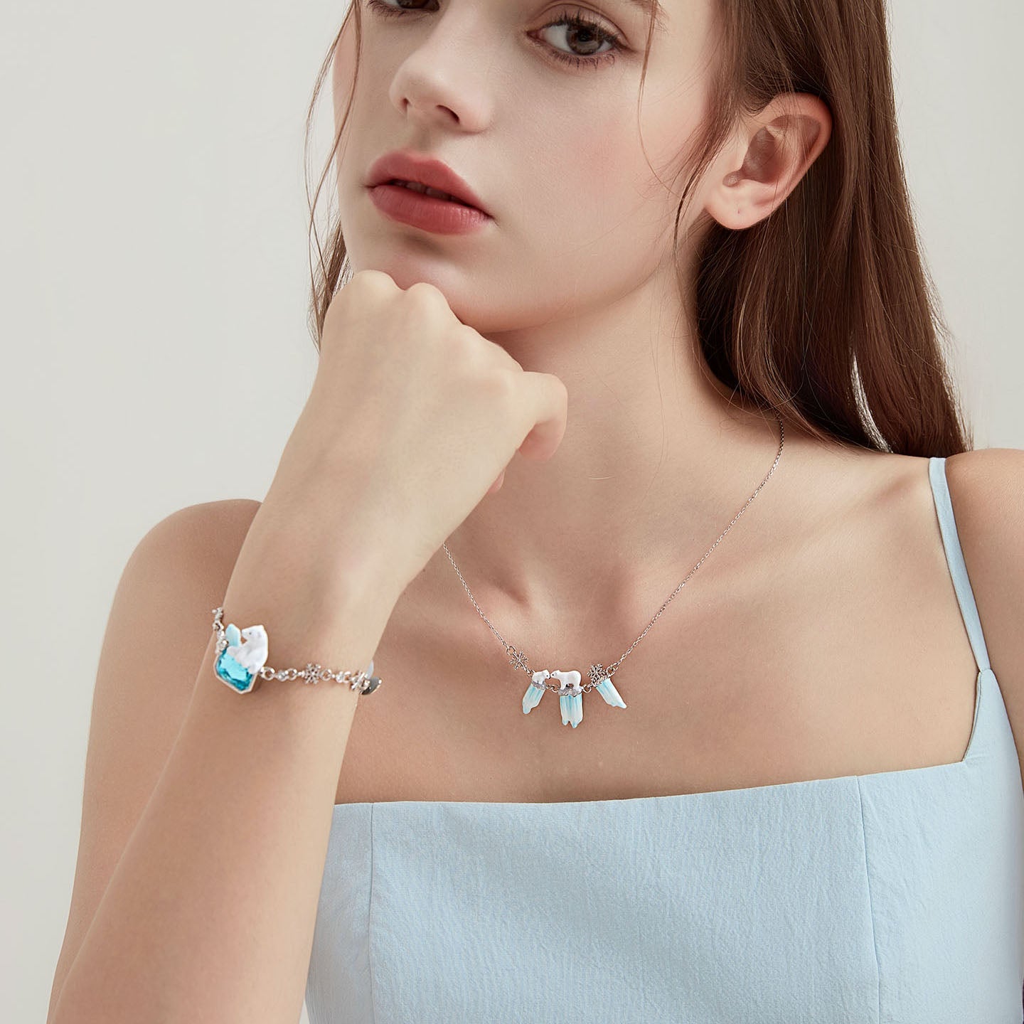 Glacier Polar Bear Necklace