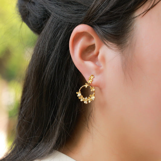 Osmanthus Flower Dangle Earrings
