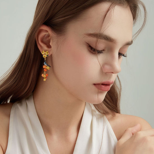 Magpie & Persimmon Dangle Earrings